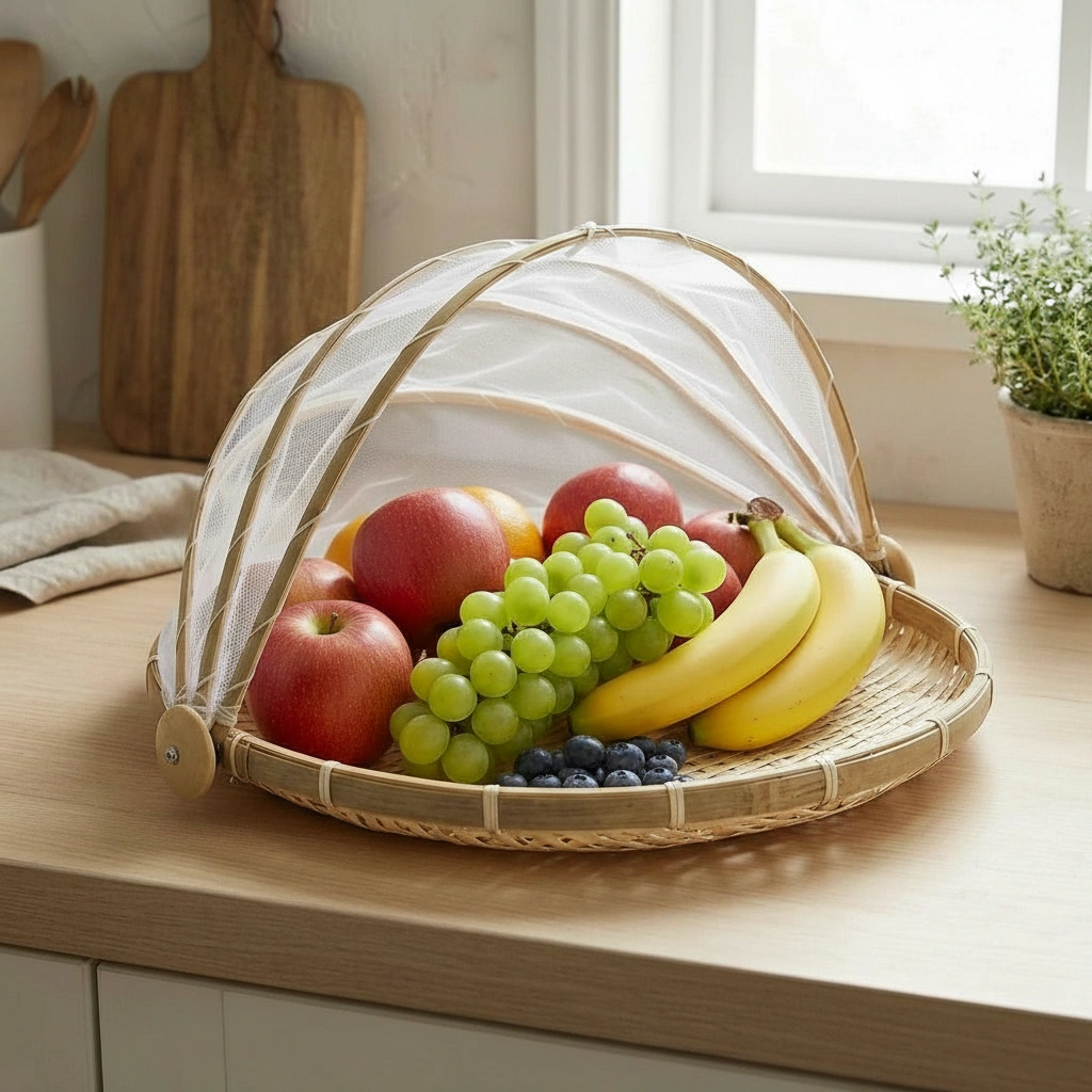 COVERED HARVEST BASKET