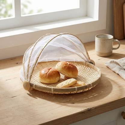 COVERED HARVEST BASKET