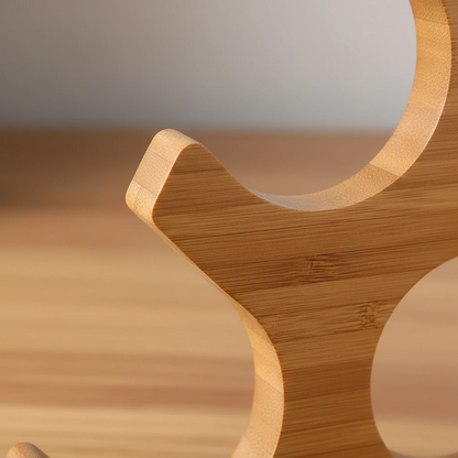 HONEYCOMB BAMBOO WINE STAND