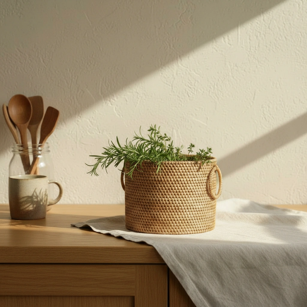 STRUCTURE RATTAN BIN