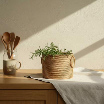 STRUCTURE RATTAN BIN