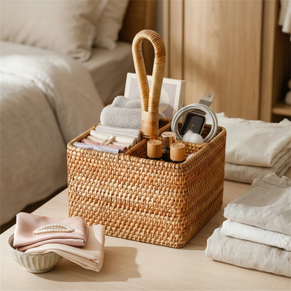 RATTAN UTILITY CADDY