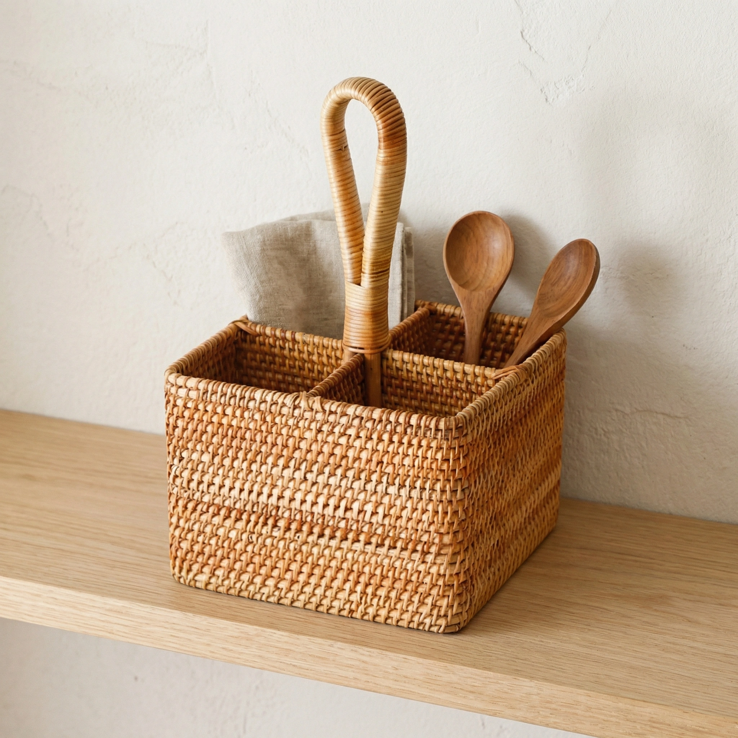 RATTAN UTILITY CADDY