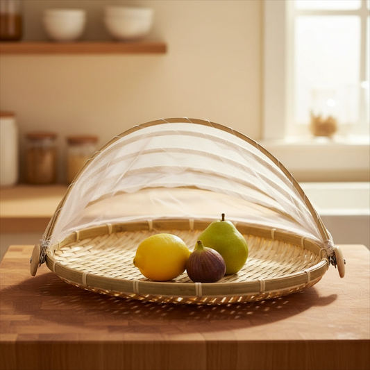 COVERED HARVEST BASKET