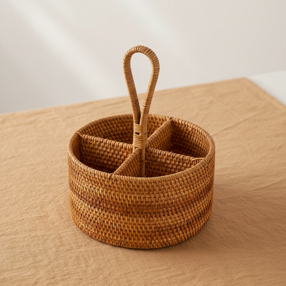 RATTAN UTILITY CADDY