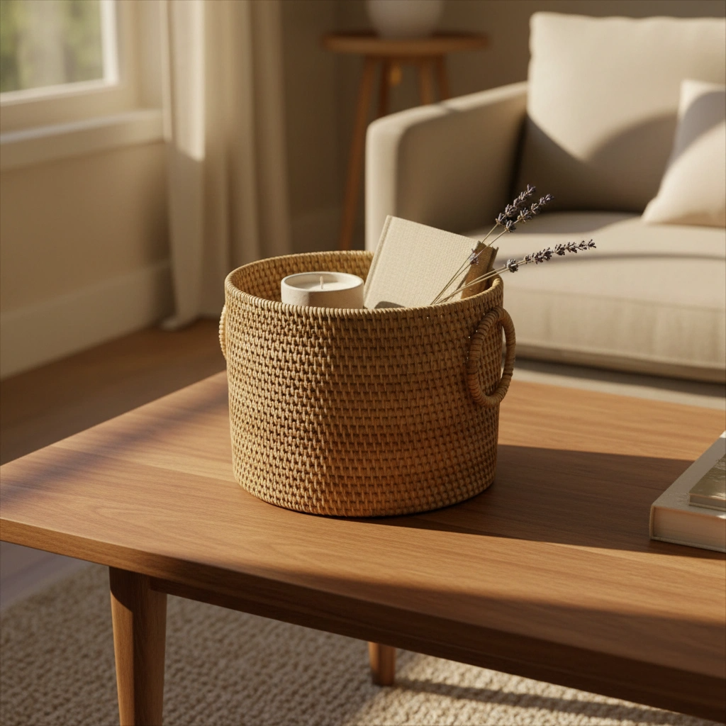 STRUCTURE RATTAN BIN